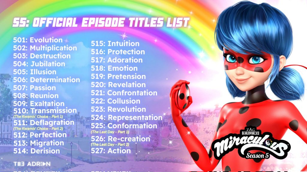 Miraculous Ladybug Musim 5 Konfirmasi Semua Judul Episode! Kapan